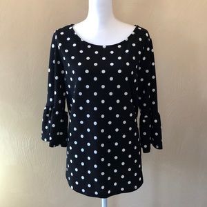 Green Envelope Pokladot Top